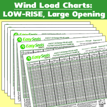 Wind Load Charts - LOW-RISE Large Opening 7-22