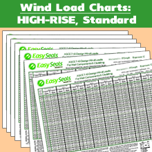 Wind Load Charts - HIGH-RISE Standard